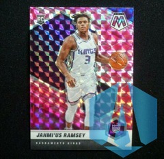 JAHMI'US RAMSEY Rookie SP 2020-21 Panini MOSAIC Pink Camo Prizm #239 Kings